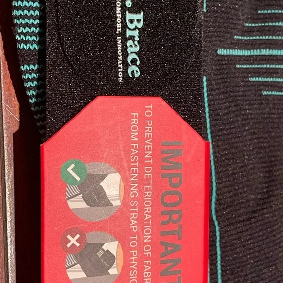 Blue and Black Athletic Ankle Brace with Stripes by Dr.Brace - Picture 3 of 3